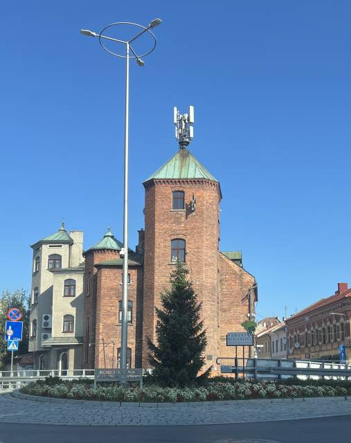 Zabytkowa remiza OSP Śródmieście w Myślenicach