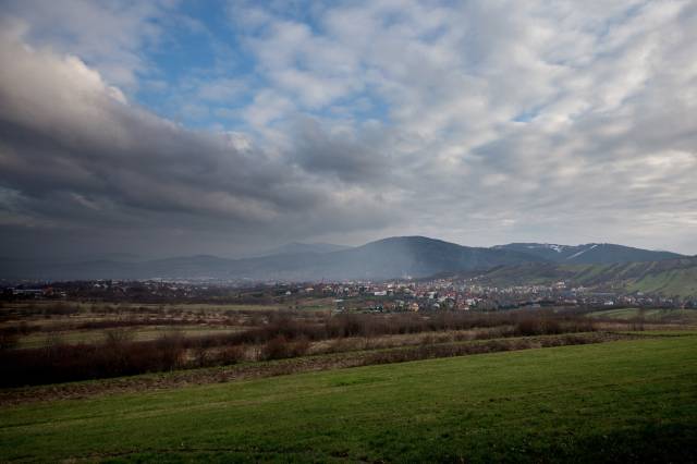 Panorama z Dalinu w Myślenicach